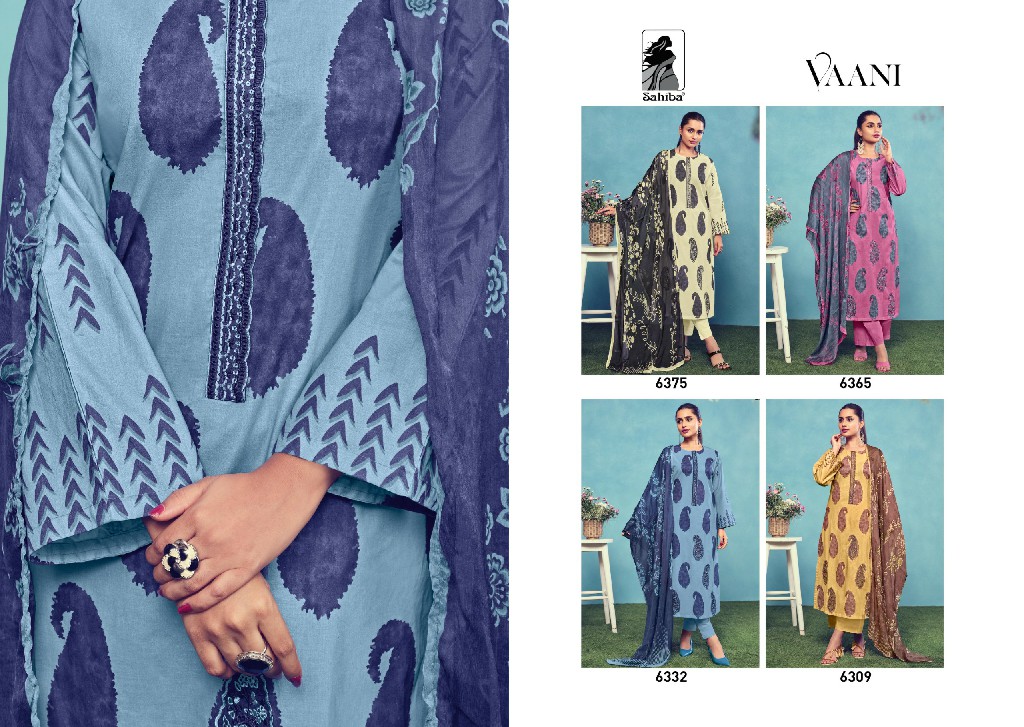 Sahiba Vaani Wholesale Pure Cotton Lawn With Embroidery Salwar Suits