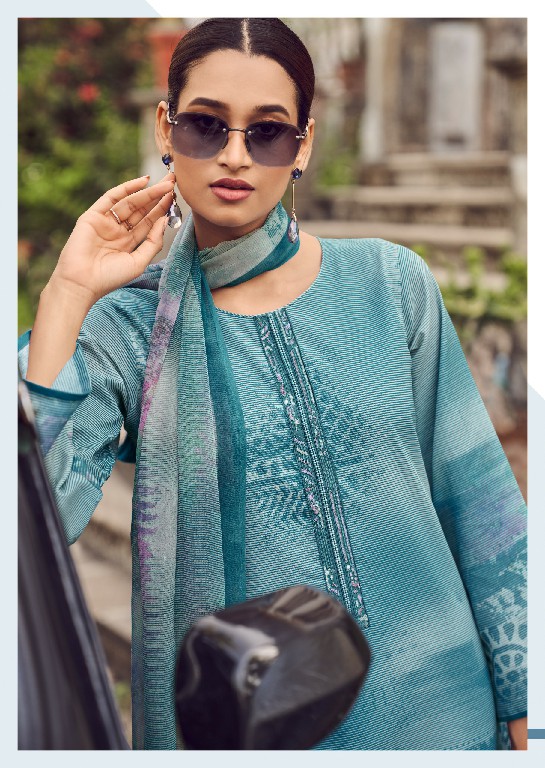 PRM Noorin Wholesale Pure Cotton Linen With Fancy Work Salwar Suits