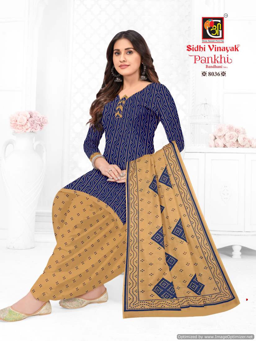 Sidhi Vinayak Pankhi Bandhani Vol-2 Wholesale Cotton Dress Material