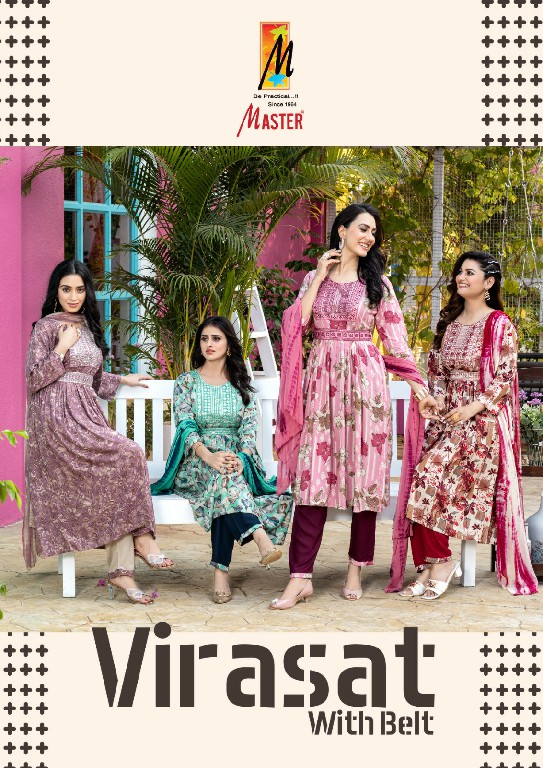 MASTER BY VIRASAT CASUAL DRESS RAYON WITH BELT FULLY STITCH SALWAR KAMEEZ