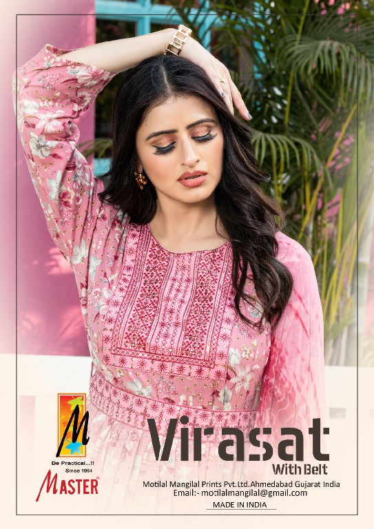 MASTER BY VIRASAT CASUAL DRESS RAYON WITH BELT FULLY STITCH SALWAR KAMEEZ