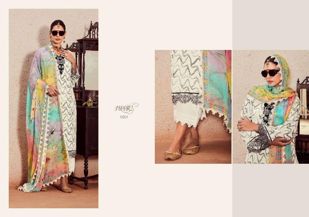 SWAG VOL 174 BY KIMORA HEER MUSLIN DESIGNER PAKISTANI DRESSES