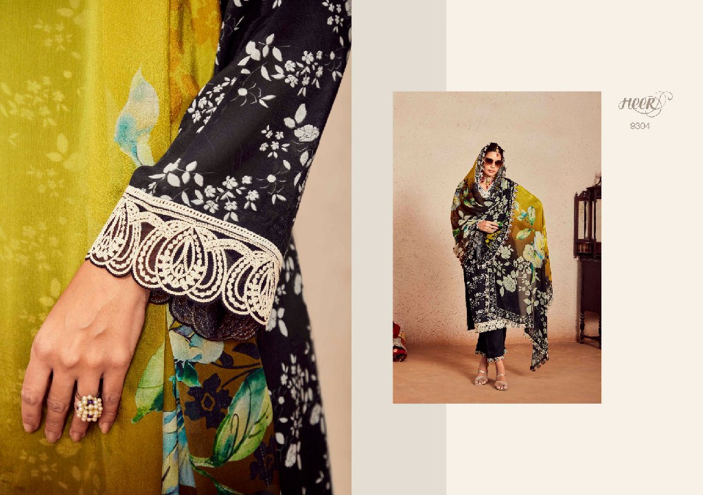 SWAG VOL 174 BY KIMORA HEER MUSLIN DESIGNER PAKISTANI DRESSES