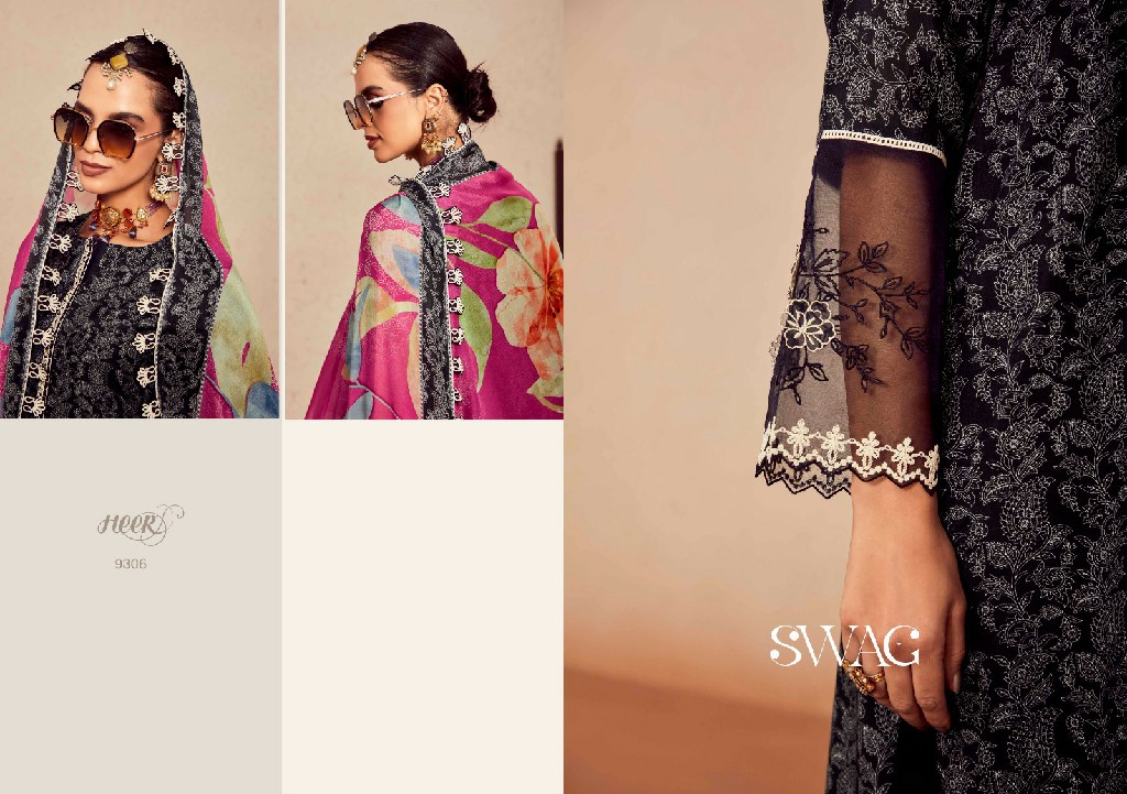 SWAG VOL 174 BY KIMORA HEER MUSLIN DESIGNER PAKISTANI DRESSES