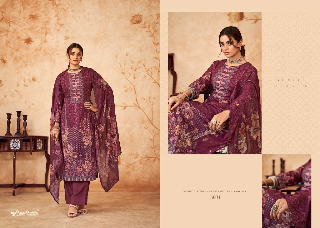 SHREE SHALIKA MAHJABEEN VOL 5 LAWN COTTON EXCLUSIVE SUITS