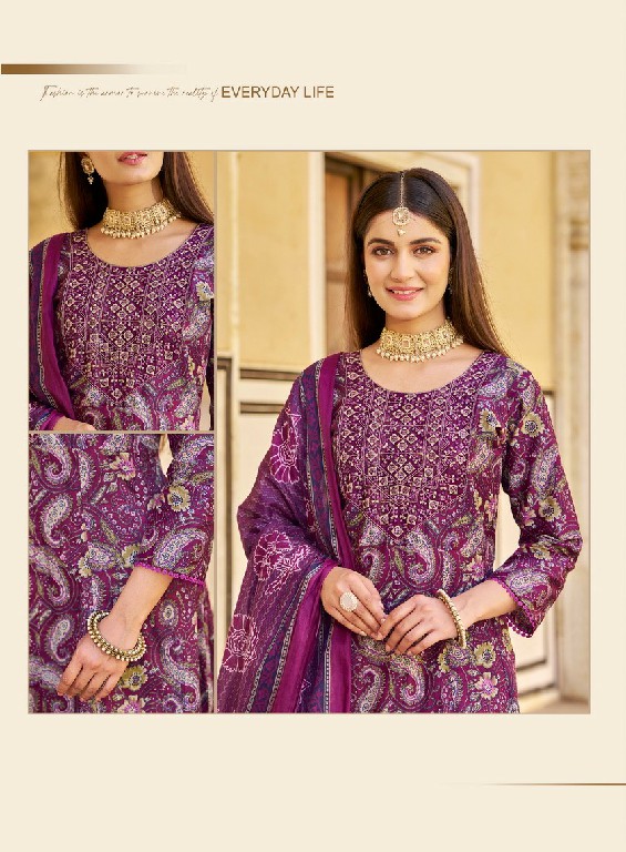 Radhika Blossom Vol-4 Wholesale Cotton Print Embroidery Work 3 Piece Suits