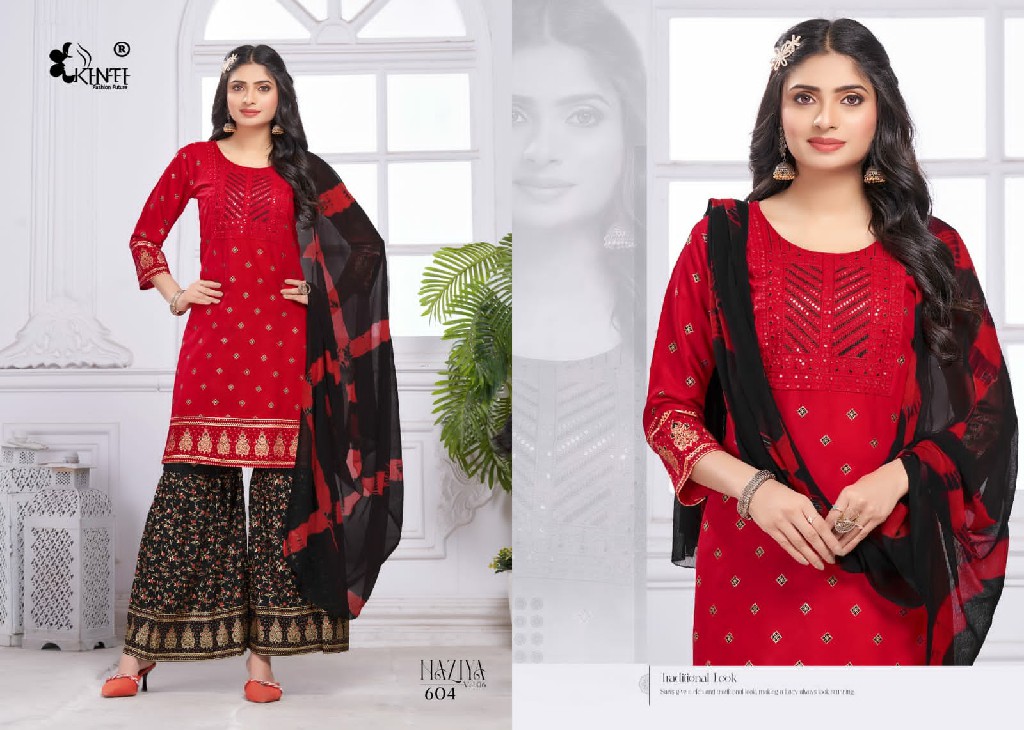 Kinti Naziya Vol-6 Wholesale Sharara Top And Dupatta Sets