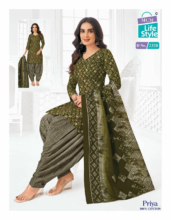 MCM Lifestyle Priya Vol-23 Wholesale Pure Cotton Printed Dress Material