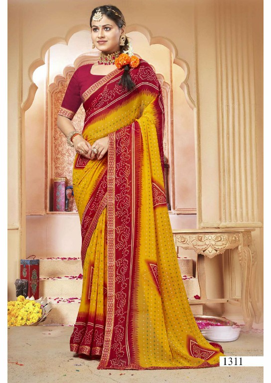 Vallabhi Disney Wholesale Georgette Indian Sarees