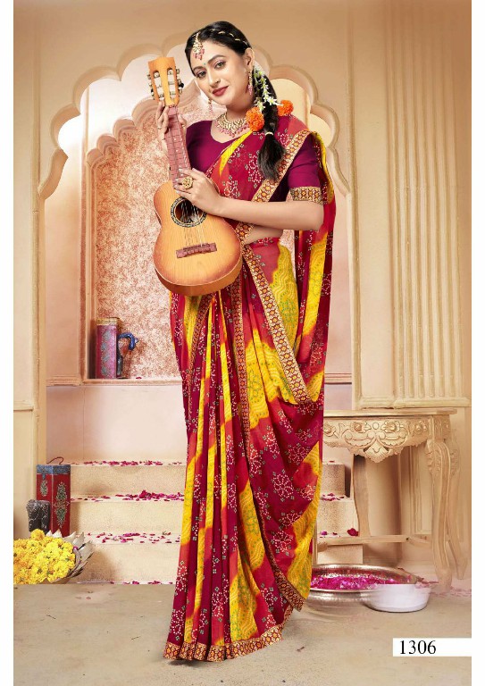 Vallabhi Disney Wholesale Georgette Indian Sarees