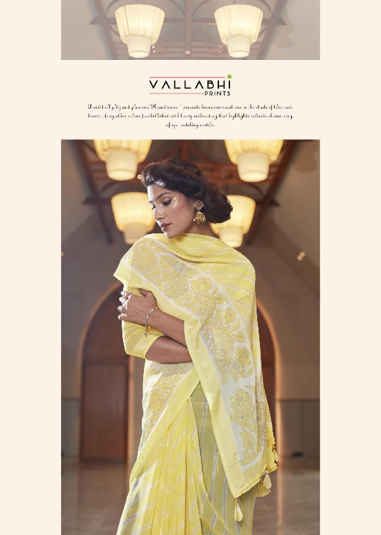 Vallabhi Harini Wholesale Georgette Indian Ethnic Sarees