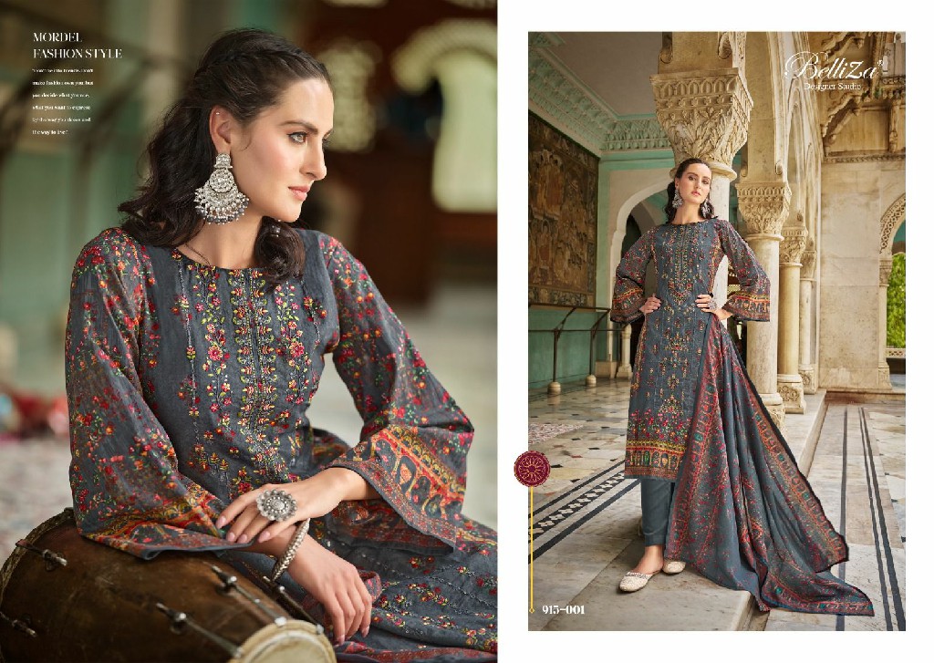 BELLIZA DESIGNER BIN SAEED VOL 4 SIMPLE PAKISTANI STYLE SALWAR KAMEEZ