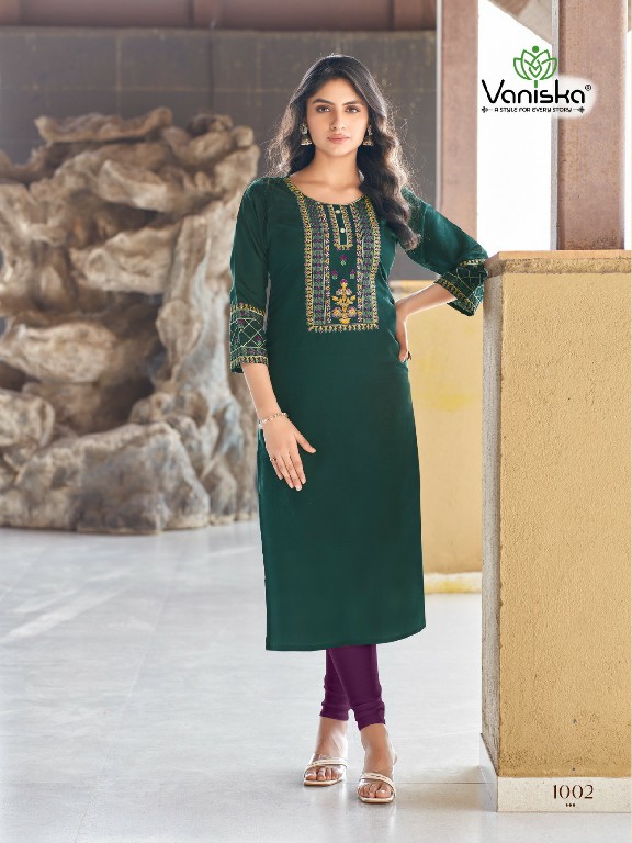 COLOURPIX VANISKA DARK FANTASY VOL 1 DAILY USE ROMAN SILK READYMADE KURTI