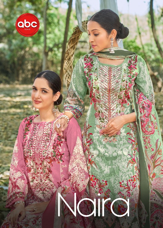 ABC SUITS NAIRA SIMPLE DESIGN CAMRIK EMBROIDERY WORK PAKISTANI SALWAR KAMEEZ