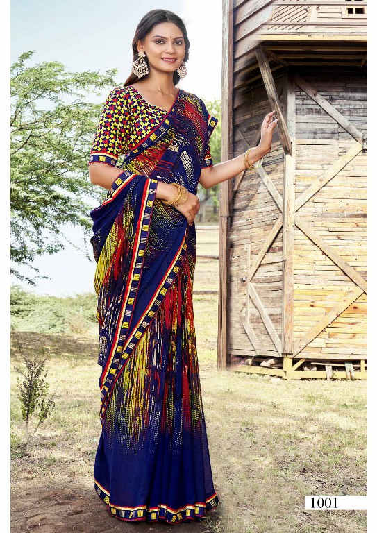 Vallabhi Anayra Wholesale Georgette Fabric Indian Sarees