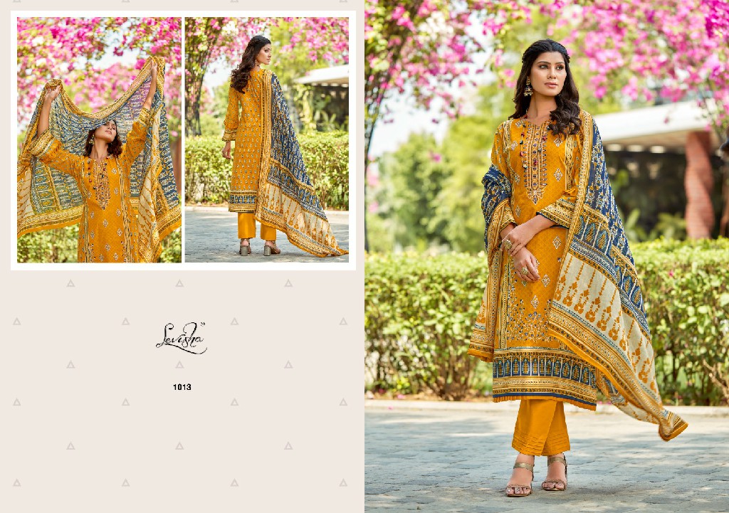 Levisha Sana Samiya Wholesale Cambric Cotton With Self Embroidery Dress Material