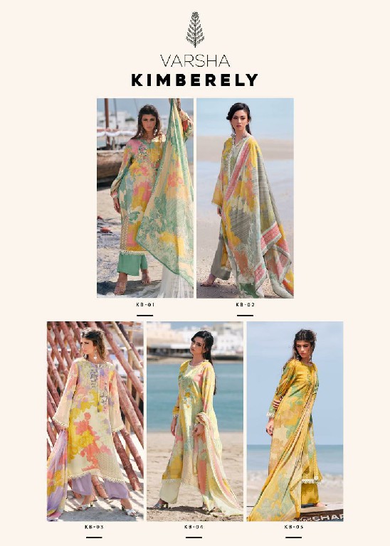 Varsha kimberely Wholesale Cotton Linen With Embroidery Patch Work Suits