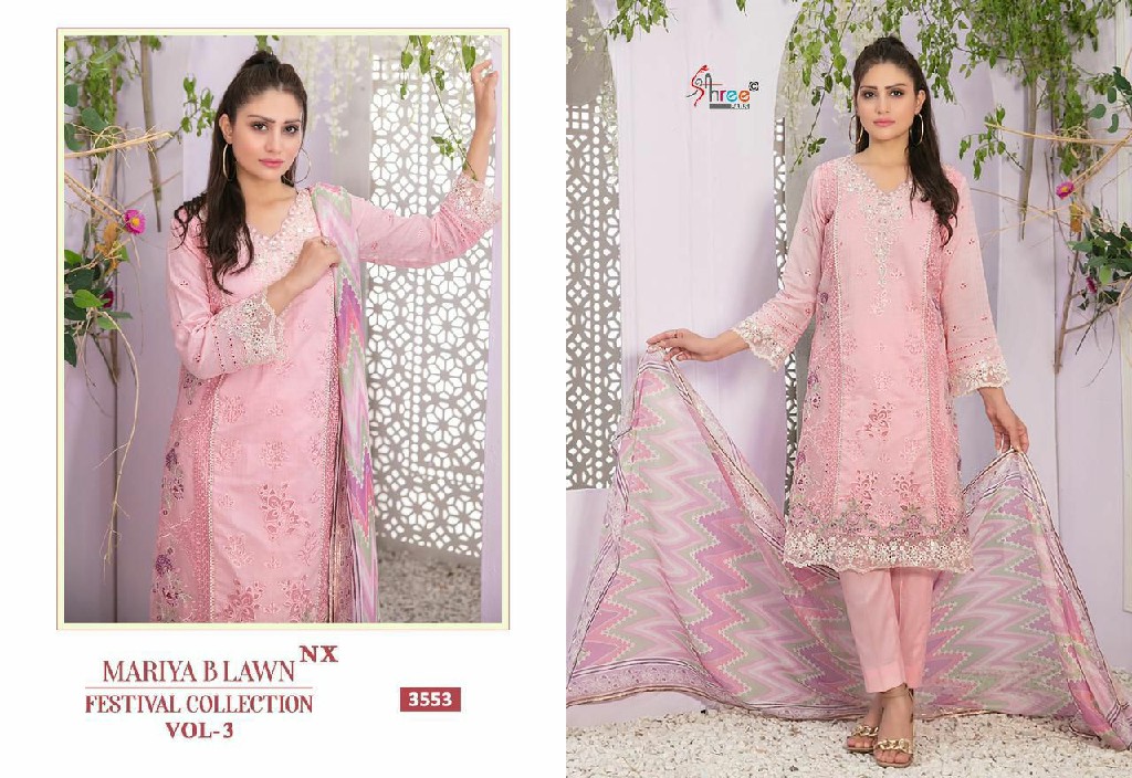 Shree Fabs Mariya B Lawn Festival Collection Vol-3 Indian Pakistani Suits
