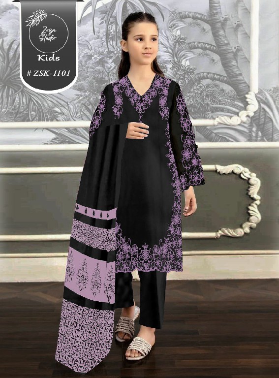 Zoya Studio ZSK-1101 Wholesale Luxury Pret Formal Wear Kids Suits