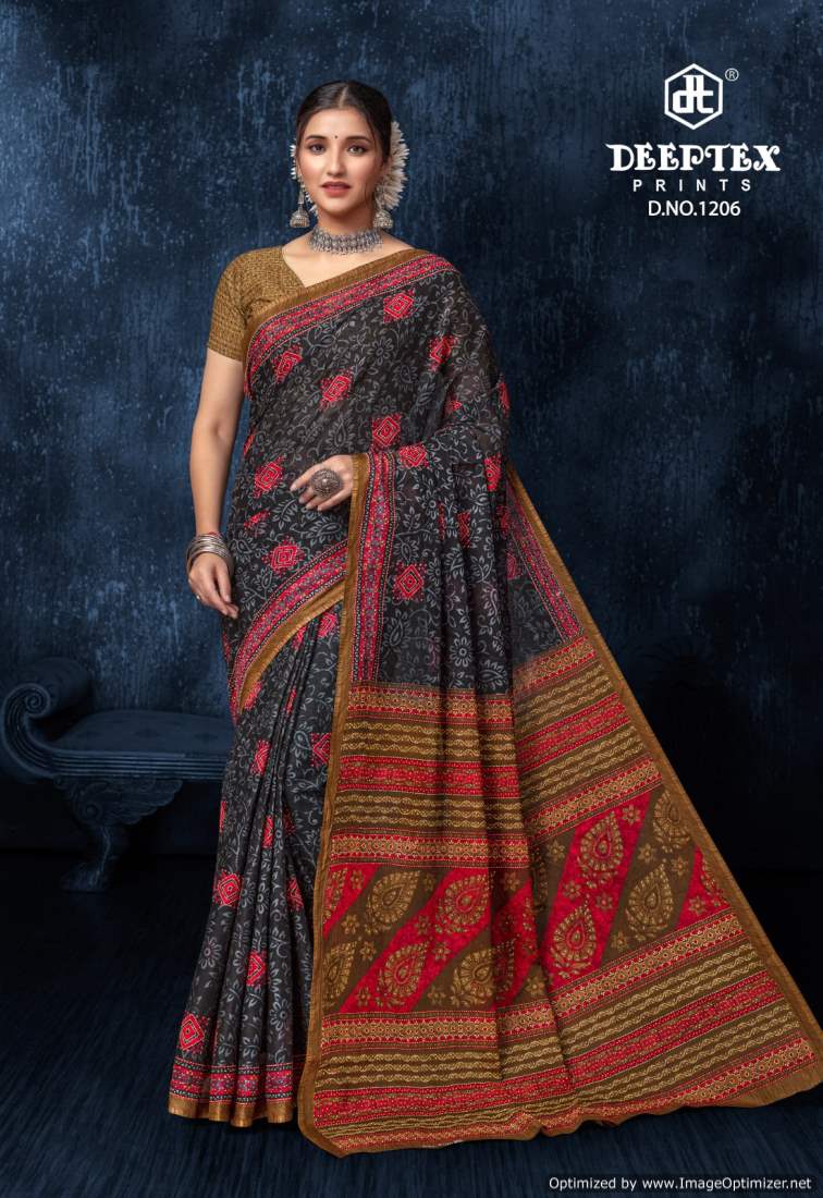 Deeptex Prime Time Vol-12 Wholesale Pure Cotton Printed Sarees