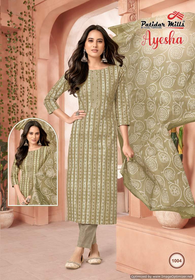 Patidar Ayesha Vol-1 Wholesale Cotton Printed Dress Material
