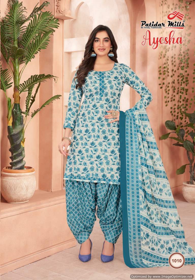 Patidar Ayesha Vol-1 Wholesale Cotton Printed Dress Material