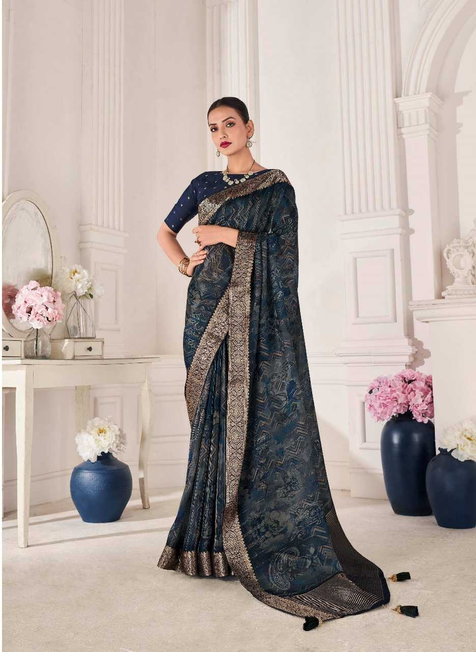 RIHANA SILK BY PANKH FANCY OCCASION WEAR VISCOSE SILK SAREE WHOLESALER