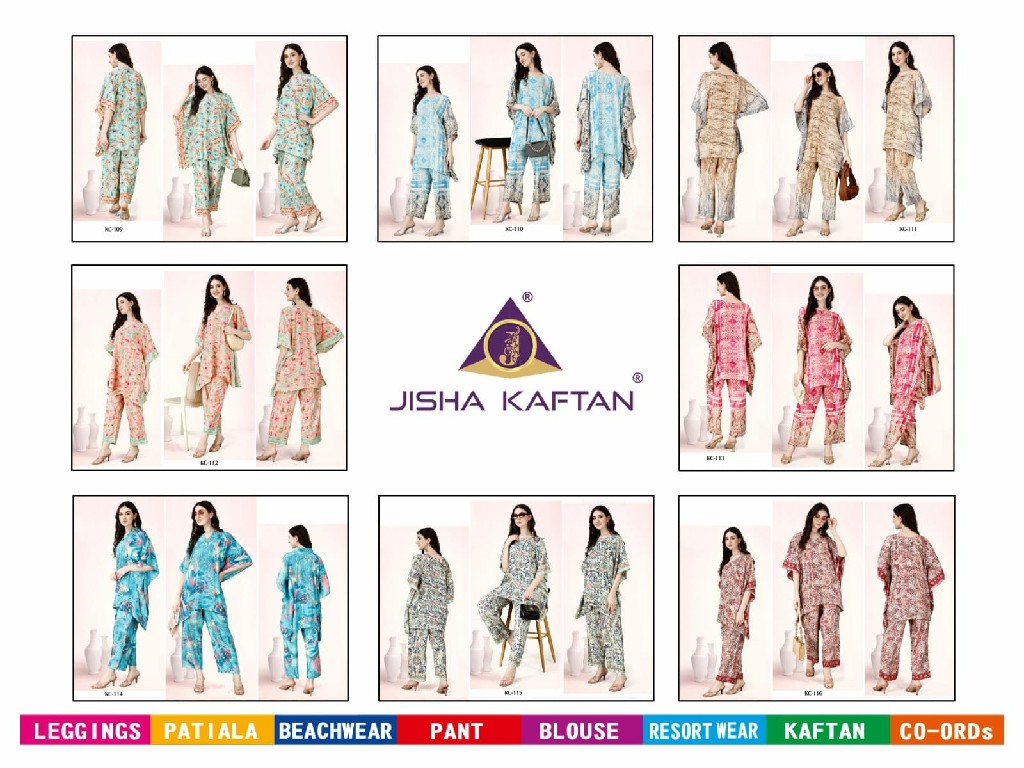 Jelite Jisha Kaftan Co-Ord Set Vol-2 Wholesale Kaftan Cord Sets