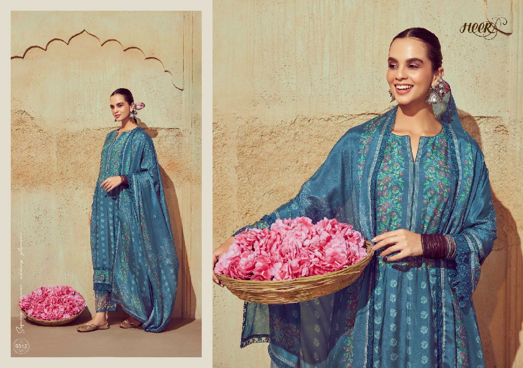 Kimora Heer Guls Vol-175 Wholesale Pure Muslin Fabrics Salwar Suits
