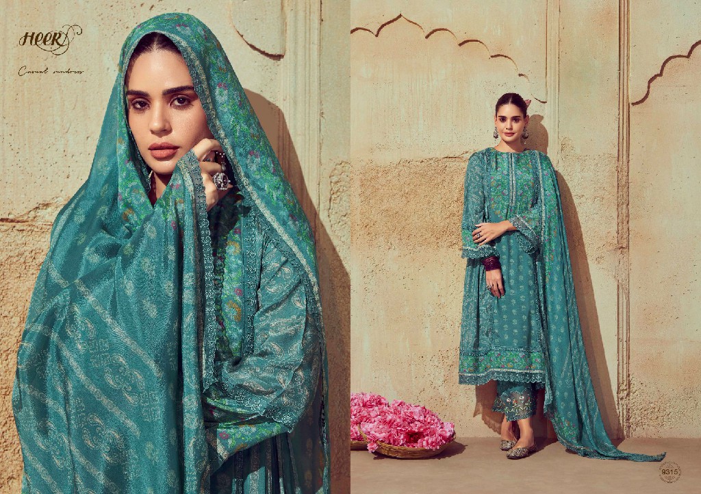 Kimora Heer Guls Vol-175 Wholesale Pure Muslin Fabrics Salwar Suits