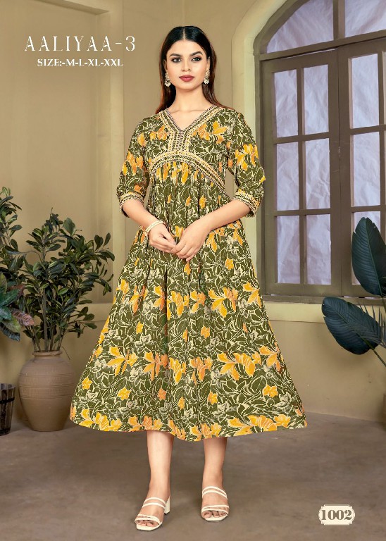 Sangeet Aaliyaa Vol-3 Wholesale Aaliya Cut Kurtis Catalog