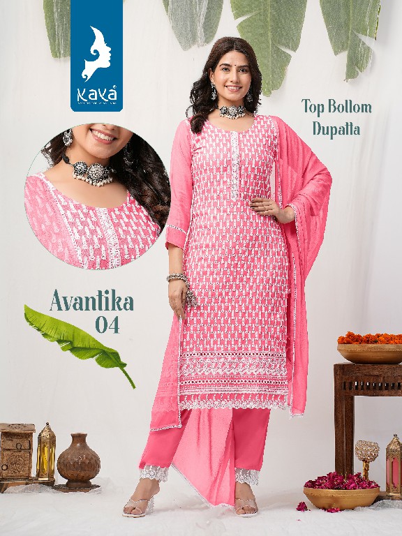 Kaya Avantika Wholesale Readymade Three Piece Salwar Suits
