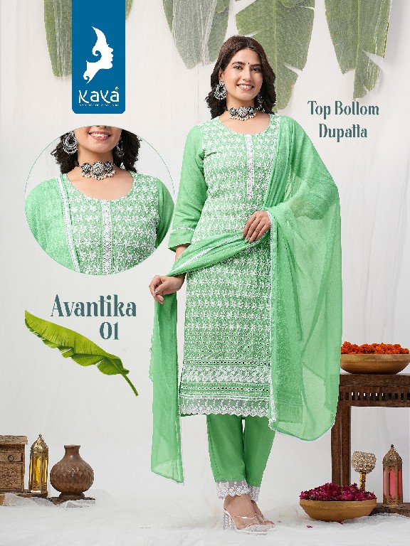 Kaya Avantika Wholesale Readymade Three Piece Salwar Suits