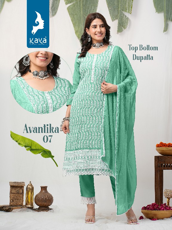 Kaya Avantika Wholesale Readymade Three Piece Salwar Suits