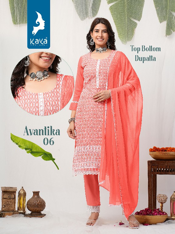 Kaya Avantika Wholesale Readymade Three Piece Salwar Suits