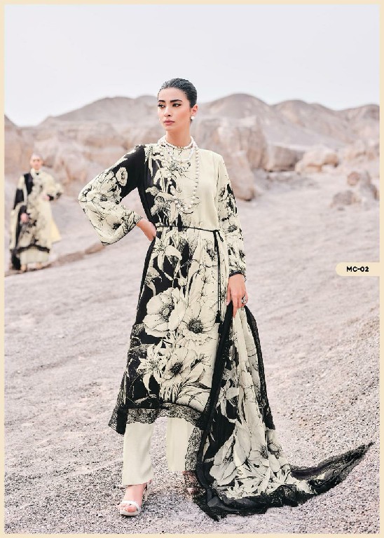 Varsha Monochrome Wholesale Viscose Muslin With Embroidery Salwar Suits