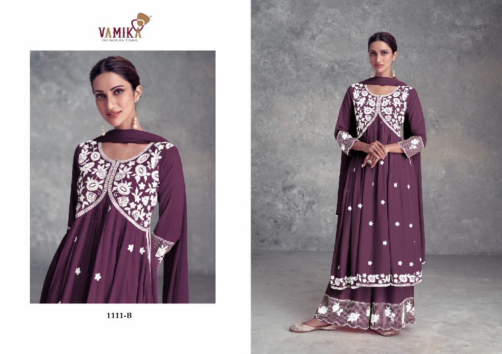 VAMIKA AADHIRA VOL 9 DARK LIST STYLISH NARYA STYLE LAKHNAWI SALWAR KAMEEZ