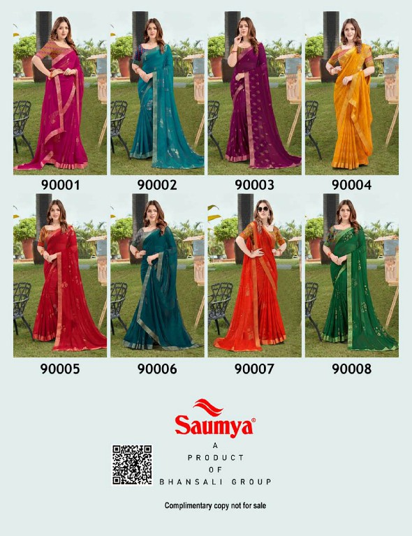 Saumya Navya Wholesale Georgette Pattern Ethnic Sarees