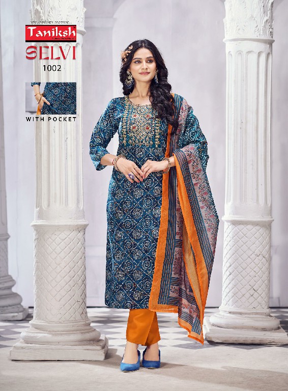 Taniksh Selvi Vol-2 Wholesale Hand Work Kurtis With Pant And Dupatta