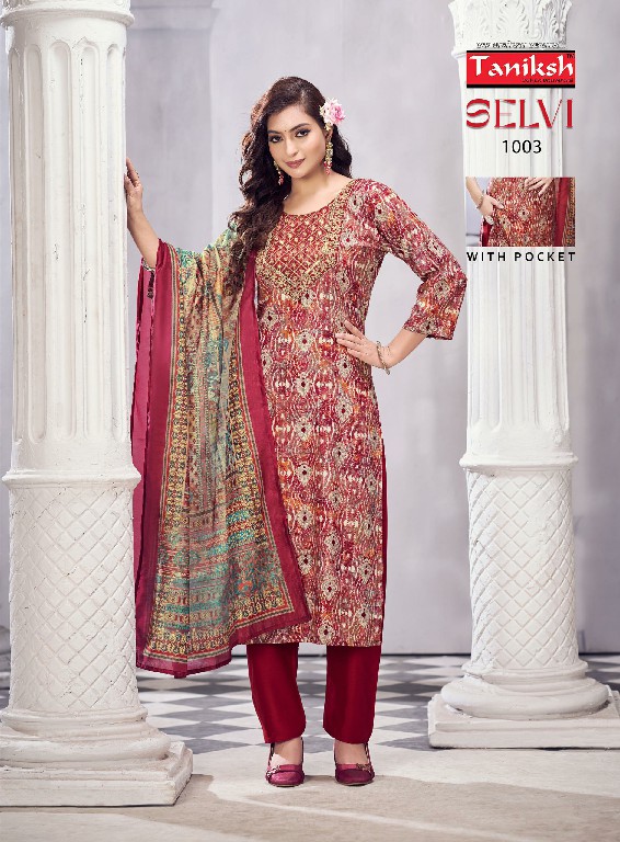 Taniksh Selvi Vol-2 Wholesale Hand Work Kurtis With Pant And Dupatta