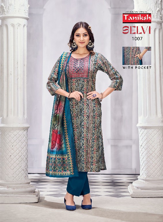 Taniksh Selvi Vol-2 Wholesale Hand Work Kurtis With Pant And Dupatta