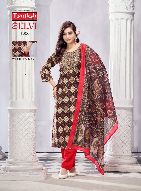 Taniksh Selvi Vol-2 Wholesale Hand Work Kurtis With Pant And Dupatta