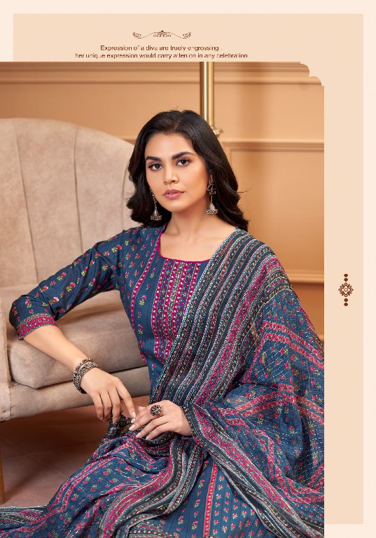 Harshit Anisha Wholesale Pure Cotton Cambric With Foil Work Dress Material