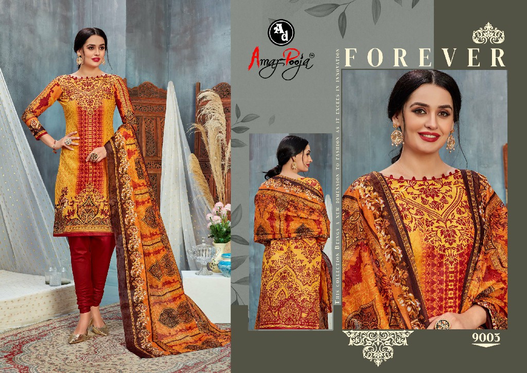 Amar Pooja Sixer Vol-9 Wholesale Pure Cotton Printed Dress Material