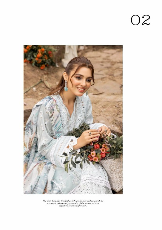 Adans Libas Irha Zia Schiffli Lawn Capter Vol-2 2024 Pakistani Salwar Suits