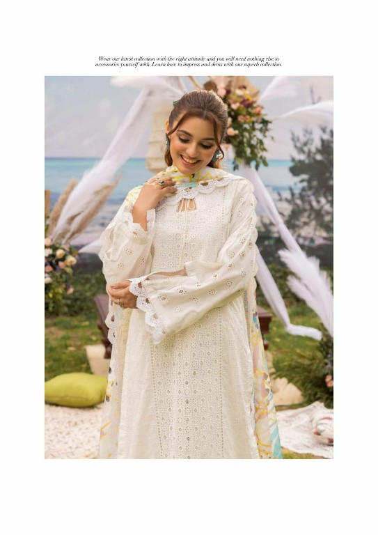 Adans Libas Irha Zia Schiffli Lawn Capter Vol-2 2024 Pakistani Salwar Suits