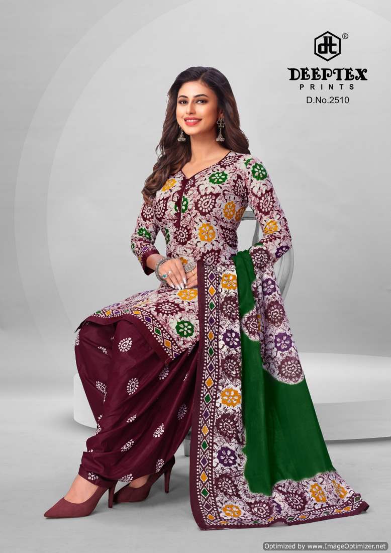 Deeptex Batik Plus Vol-25 Wholesale Pure Cotton Printed Dress Material