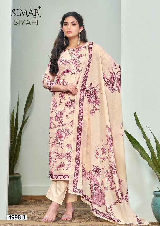 Glossy Simar Siyahi Wholesale Pure Linen With Hand Work Salwar Suits