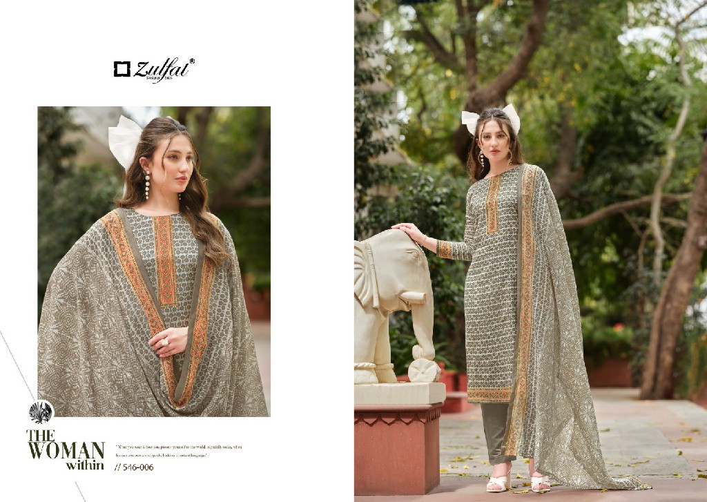 Zulfat Maryam Vol-4 Wholesale Pure Cotton With Work Dress Material