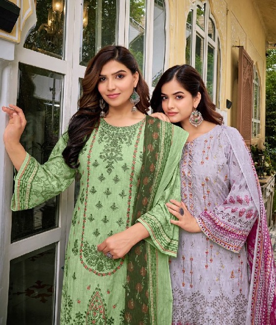 Pakiza Laaibah Vol-37 Wholesale Kashmiri Heavy Neck Work Dress Material